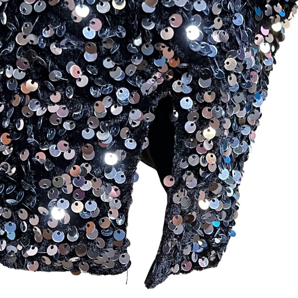 Stunner of Australia Women’s Velvet & Sequin 1 Shoulder Bodycon Mini Dre… - Picture 4 of 11